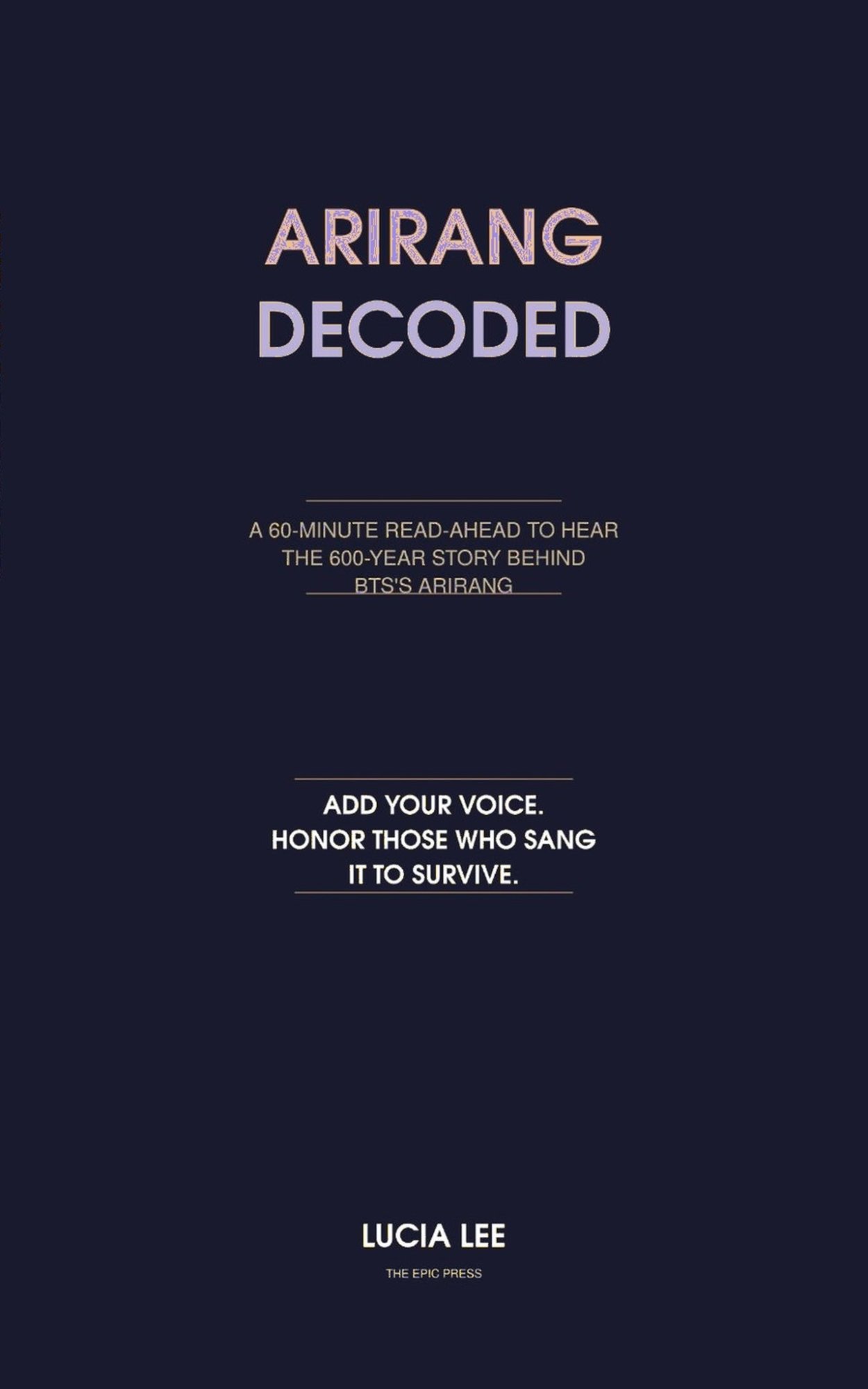 ARIRANG DECODED cover